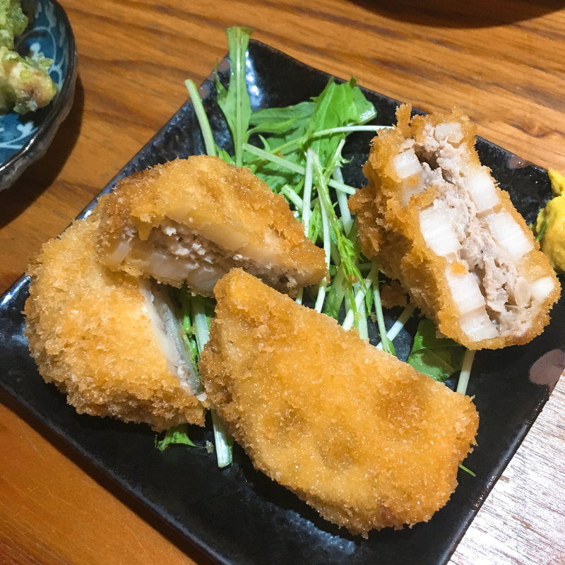 レンコンはさみ揚げ(立ち飲み ますらお)