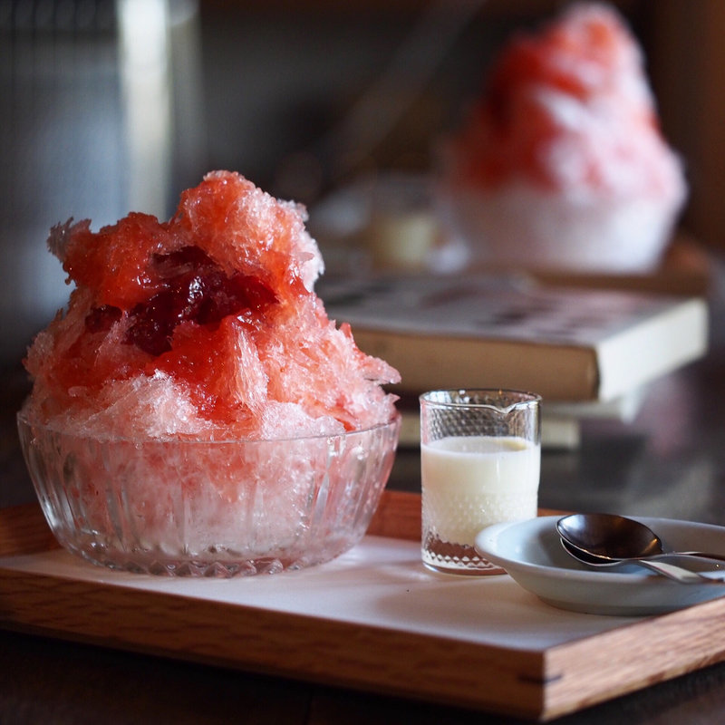 冬の三田産いちごのかき氷(吹上の森)