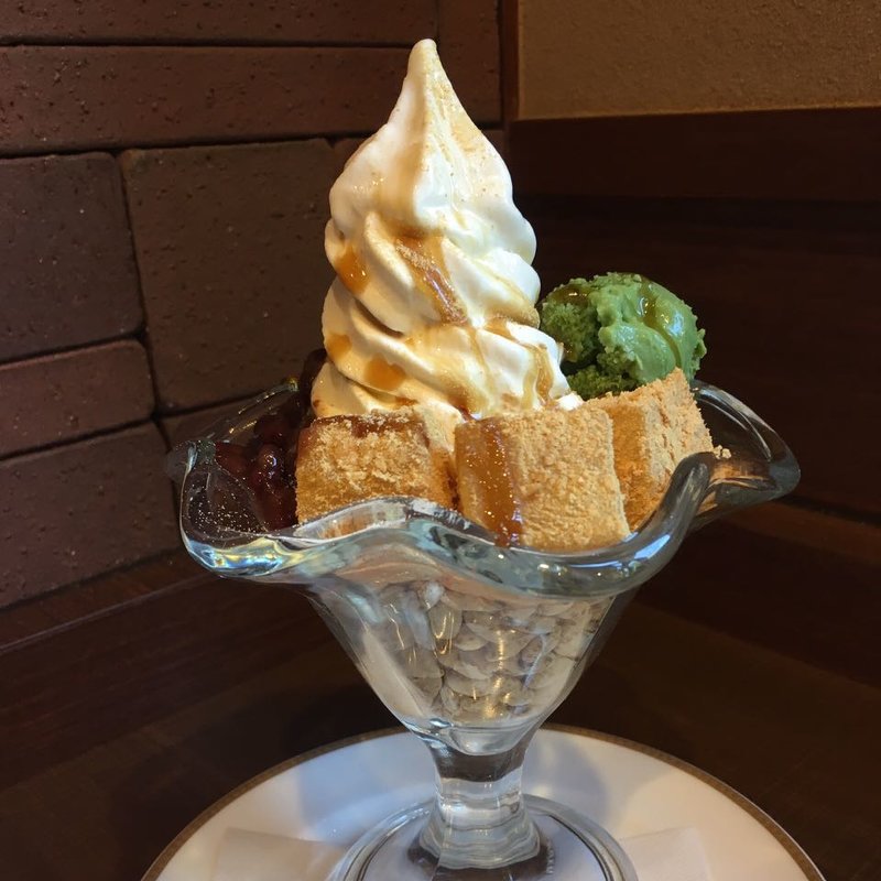 わらびもちパフェ(倉敷珈琲 都立大学前店)