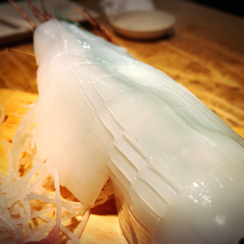 ヤリイカの姿造り(トロ函)