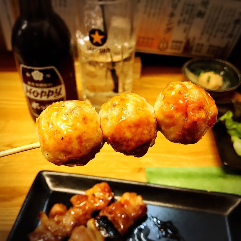 つくね(炭火焼鳥 鳥幸 赤羽店)