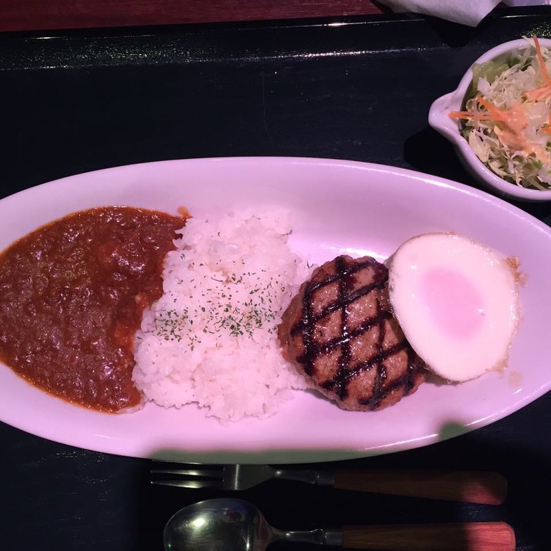 カレー ハンバーグ ロコモコ風(ミートレストラン格之進 )