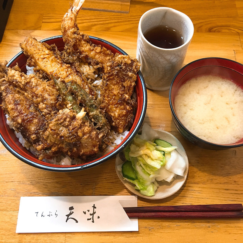 5天丼（海老きすいか野菜3品）(しなそば天味)