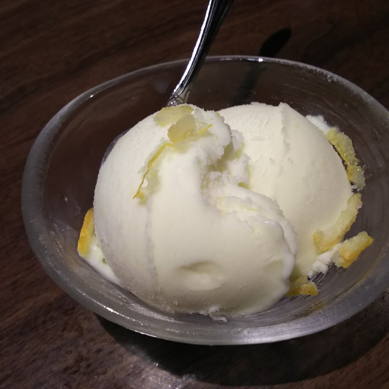 柚子シャーベット(個室肉バル＆チーズタッカルビ オルランド)