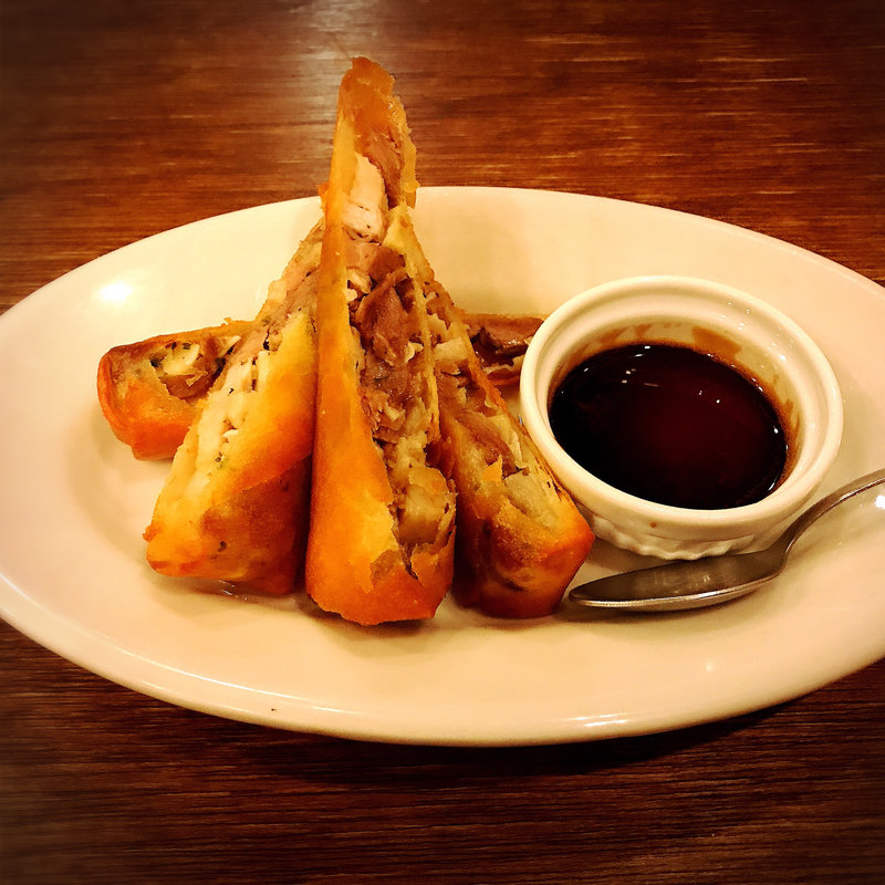 豚カシラ肉と筍の春巻き(大衆ビストロジル)