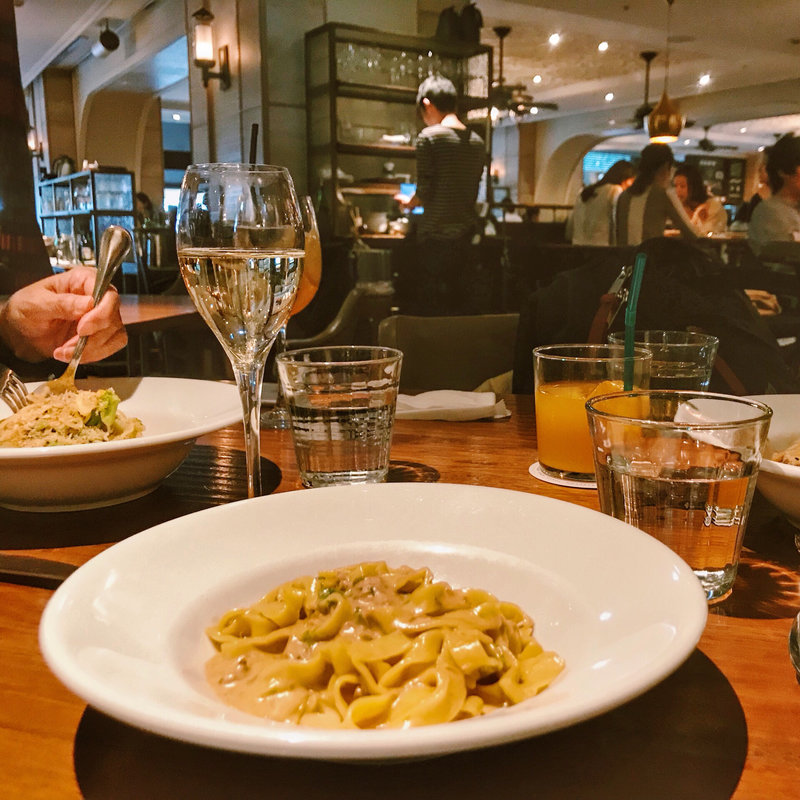 生ウニクリームのフィットチーネ(ノッツコーヒーロースターズ)