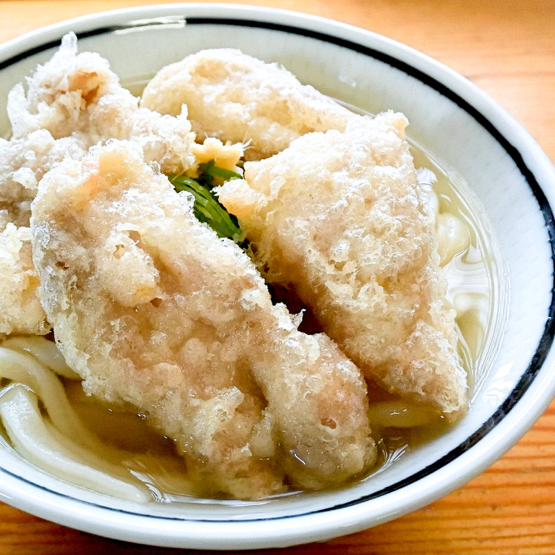 かしわうどん(手打うどん　麦蔵 （むぎぞう）)