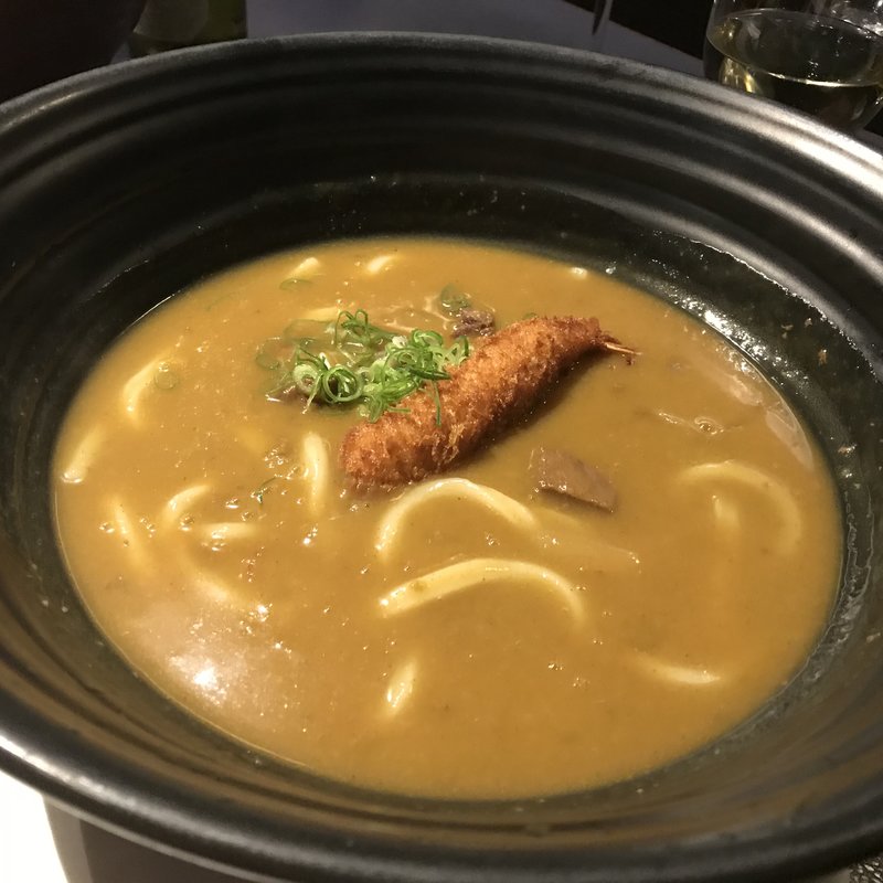 海老フライカレーのおうどん(つるとんたん　六本木店)