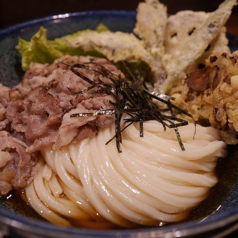 炙り肉ぶっかけ(饂飩とお酒 からほり きぬ川)