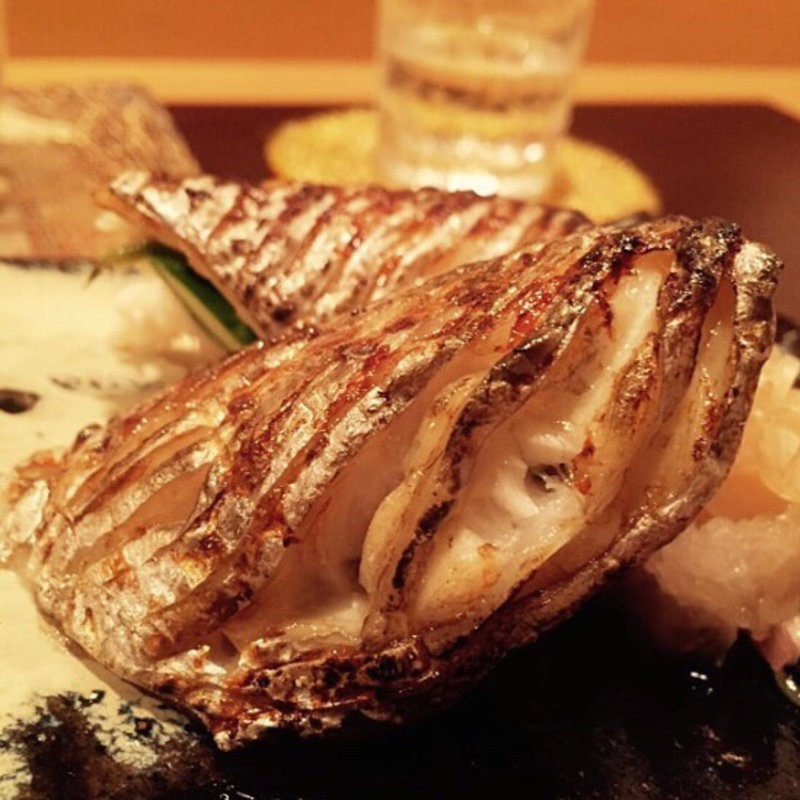 竹岡産太刀魚の炭火焼(料理 澤)