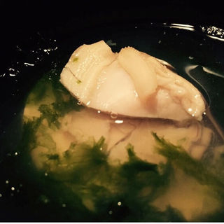 江戸前日本蛤とあおさ海苔のお吸い物(料理 澤)