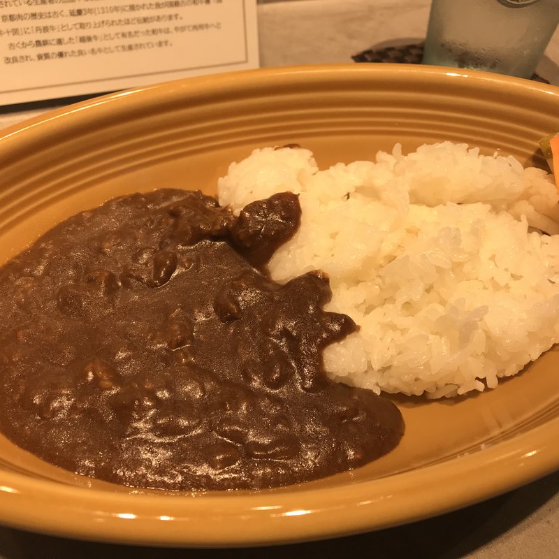 京都肉の懐かしいカレーライス(京都御幸町CAMERON 京都肉 京野菜 Cafe&Bar)