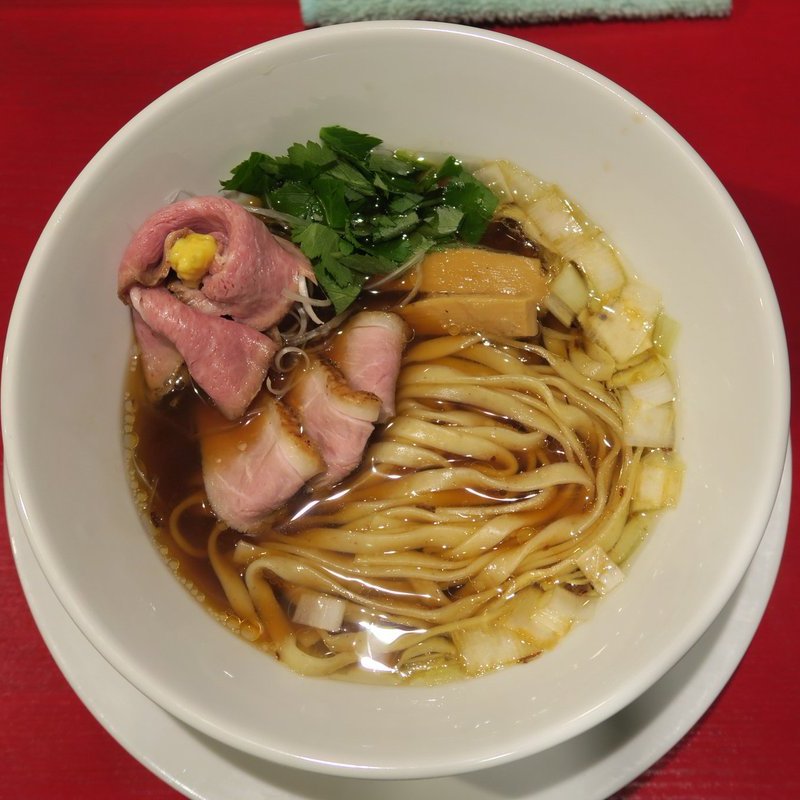 鴨醤油らーめん(鴨だしらーめん　鴨福)