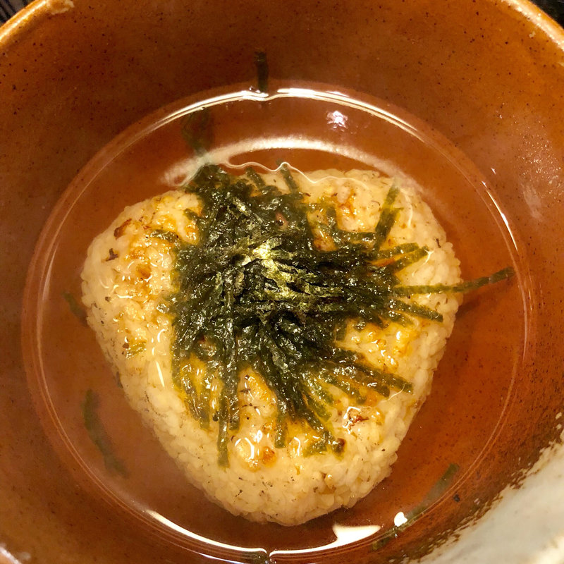 焼きおにぎり茶漬け(焼鳥はなび)
