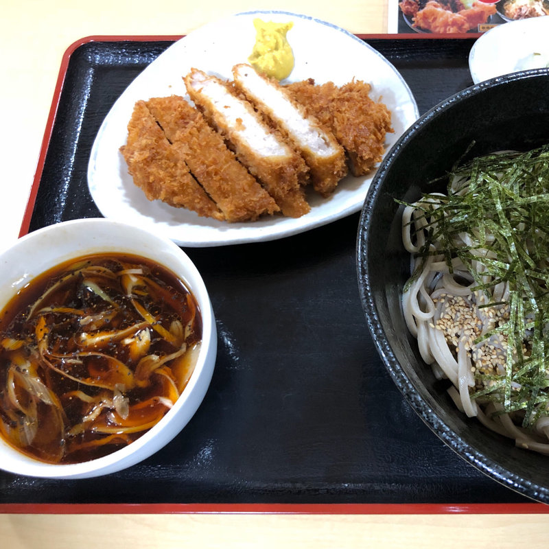 辛いつけそば、とんかつ単品(かつMI さくらんぼ東根神町北店)