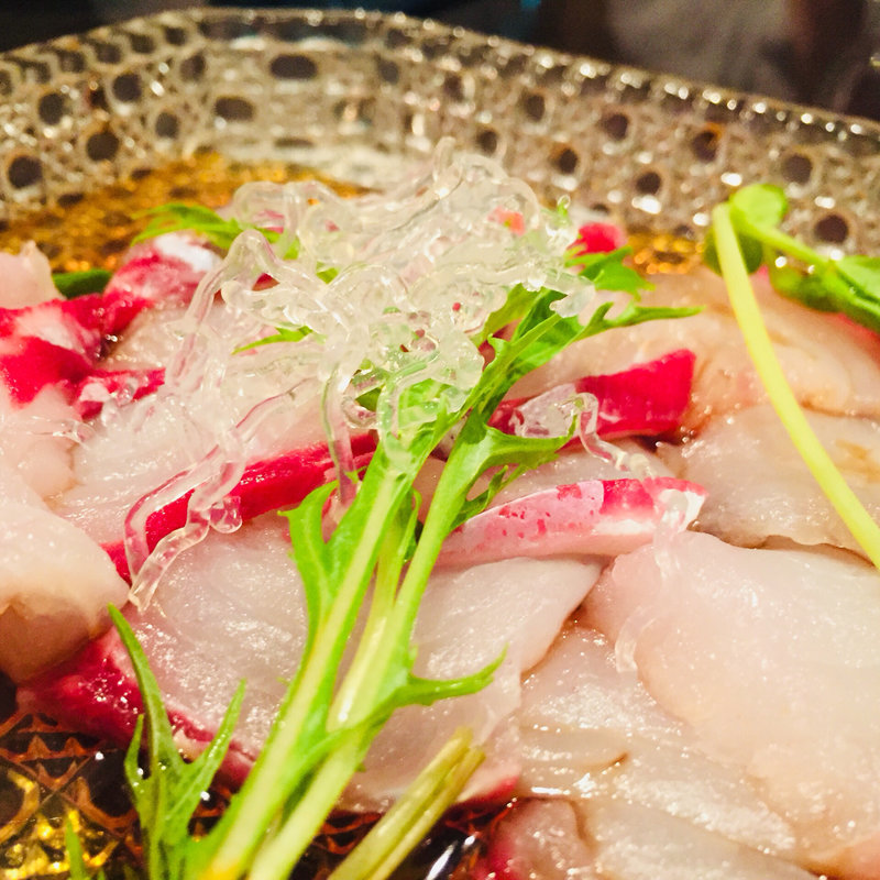 浜笛吹鯛の和カルパッチョ(伽羅 )