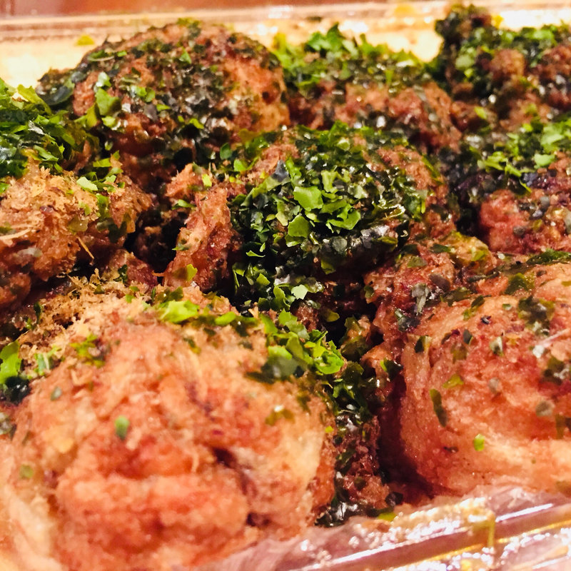 たこ焼き(屋号無し（赤のれんにたこ焼きの文字）)