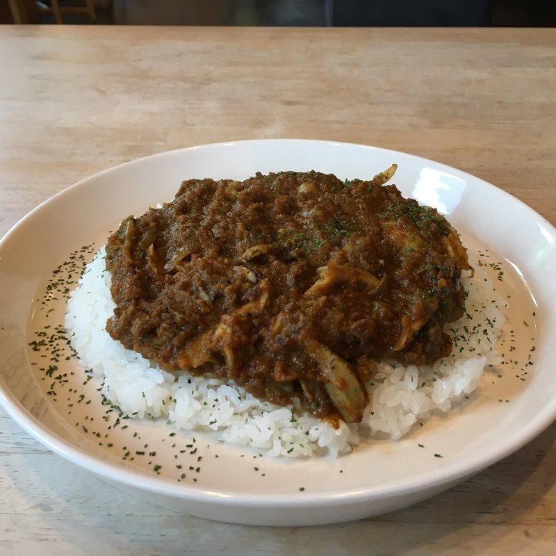 美山鹿肉のキーマカレー(喫茶うずら )