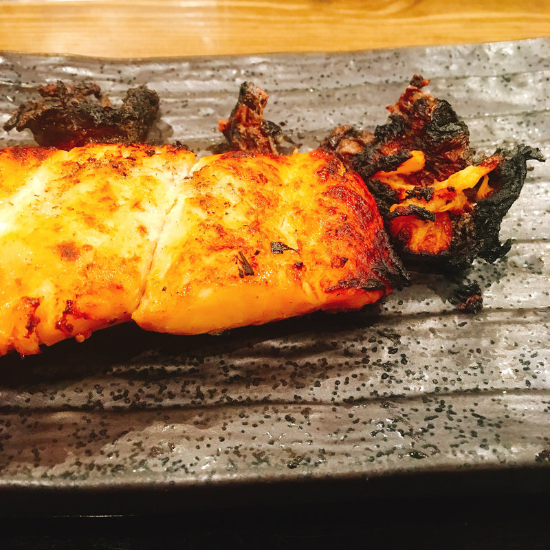 キングサーモン西京漬け定食(しんぱち食堂 蒲田店)