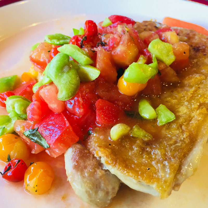 チキンソテーw/フレッシュトマトソース(フィールナチュレワカ （feel nature Waka）)