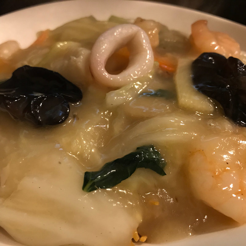 海鮮あんかけ焼きそば(中華屋 ひすい亭)