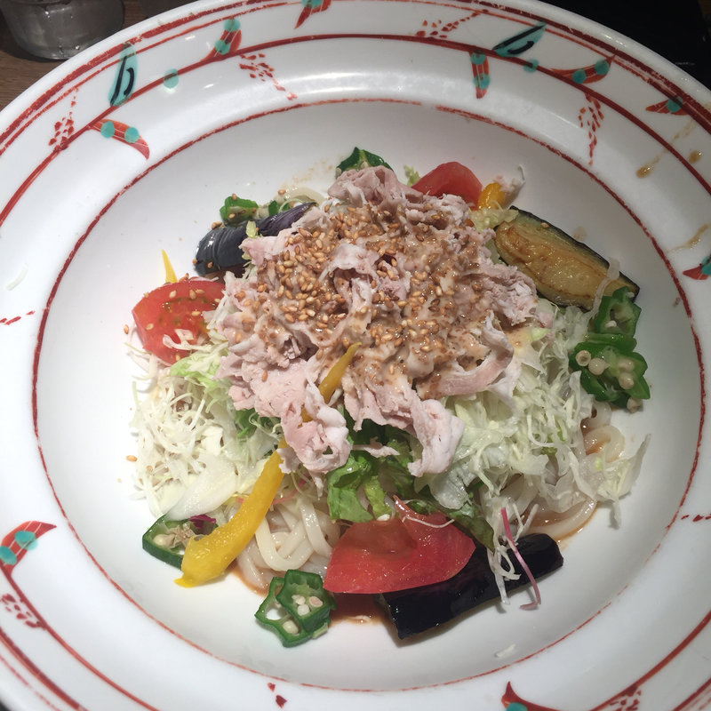 豚菜ごまだれ冷麺(茶房ひまわり イズミヤ洛北店 )