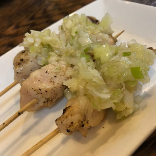 鶏モモネギ塩ダレ(焼き鳥ぽん太)
