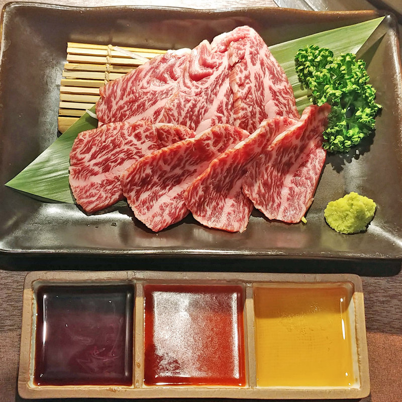 ハラミ刺し(数量限定)(神の赤肉 はなれ 六本木)