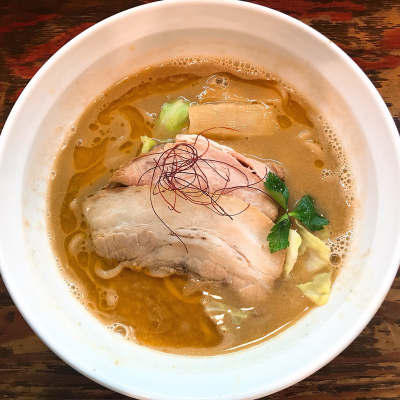 ボタン海老濃厚豚骨そは(金澤濃厚中華そば　神仙 （シンセン）)