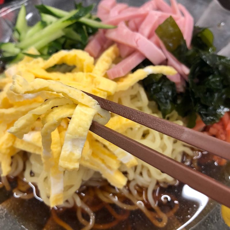 黒酢しょうゆ冷やし麺(日高屋 新宿3丁目店)