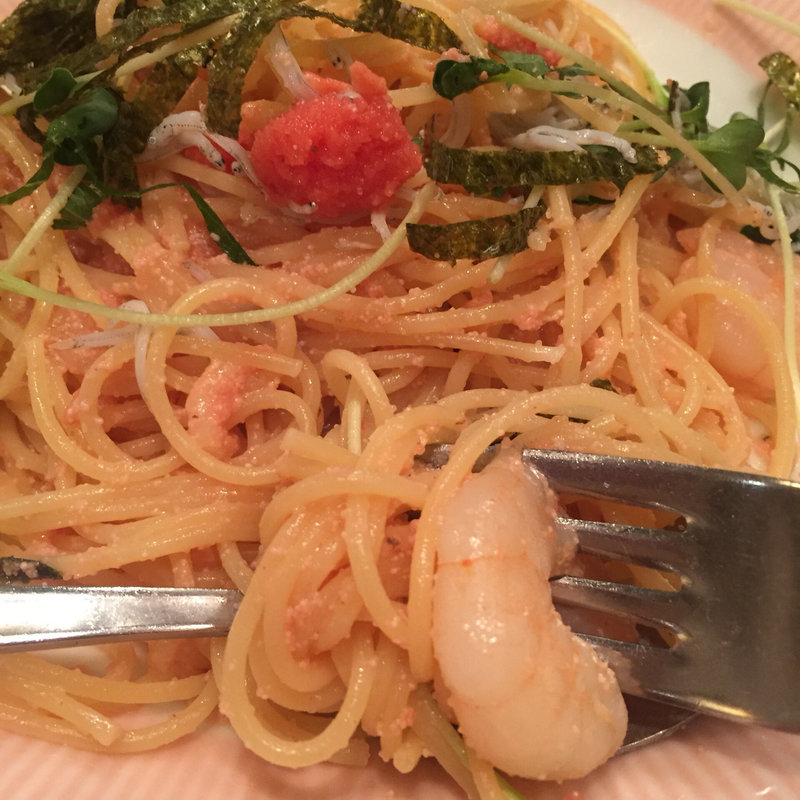 博多美人の明太子スパゲッティ(タパス＆タパス池袋店)