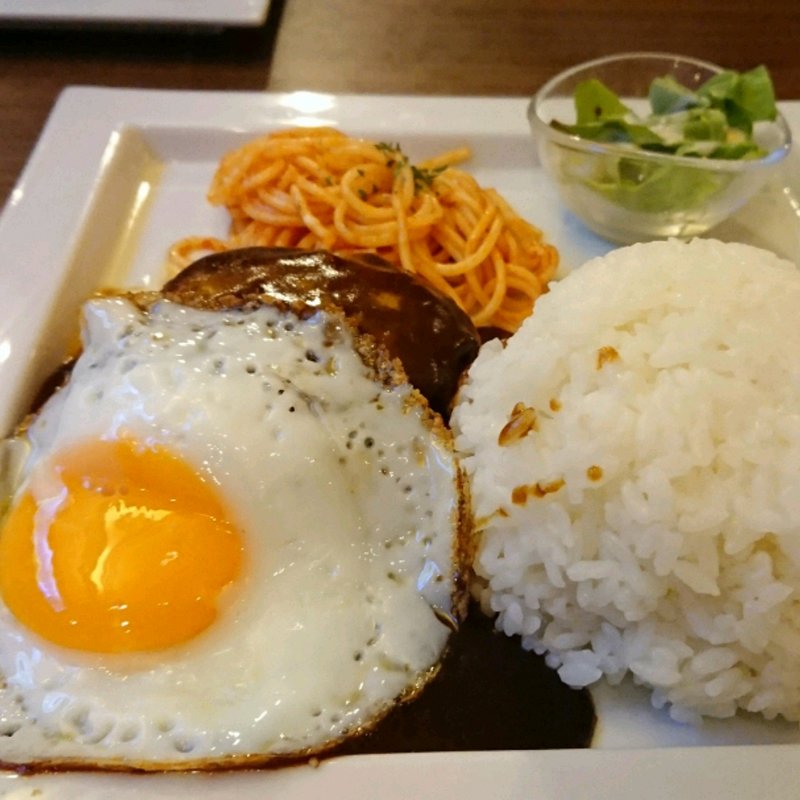 ハンバーグプレート(星乃珈琲店 自由が丘店)