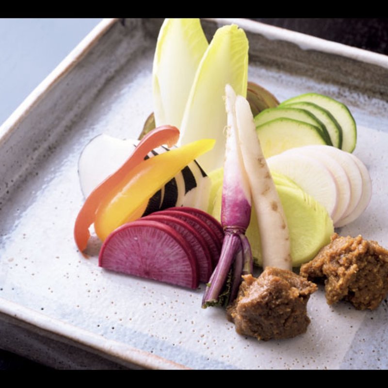 信州産生野菜の盛り合わせ味噌添え(銀座 真田 SIX)