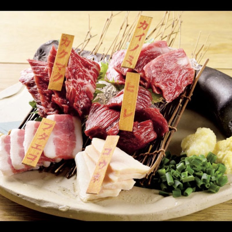 極上馬刺5点盛り合わせ(東京馬焼肉 三馬力)