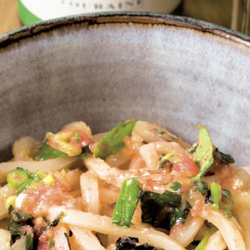 釜玉明太子うどん(分讃岐うどん あ季 時譚)