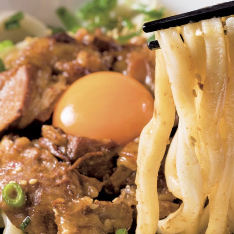 牛すじぶっかけうどん白(うどん居酒屋 武蔵野 はせがわ)