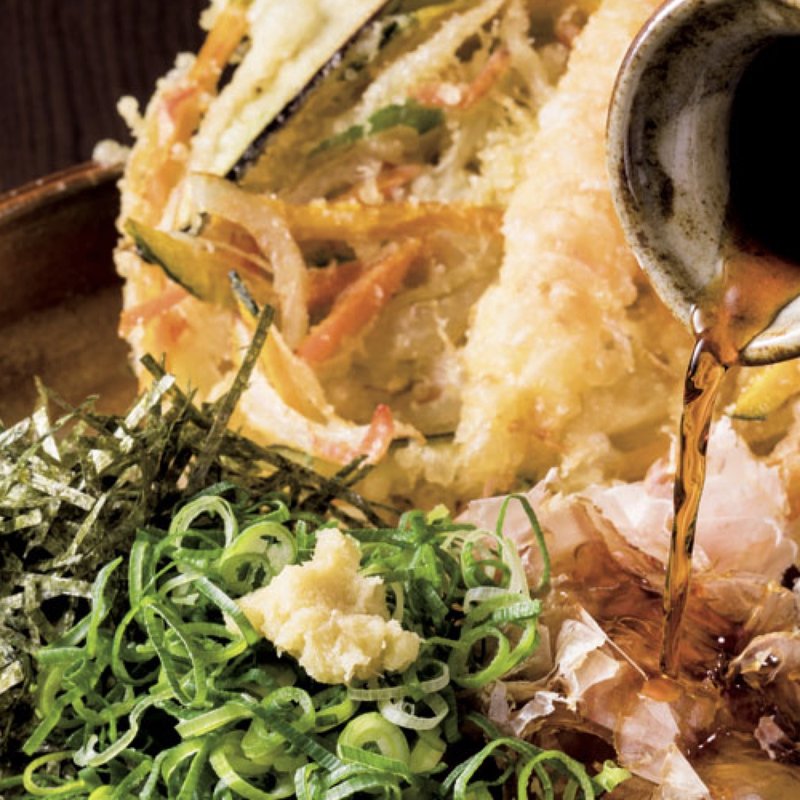 かきあげぶっかけ(大地のうどん 東京馬場店)