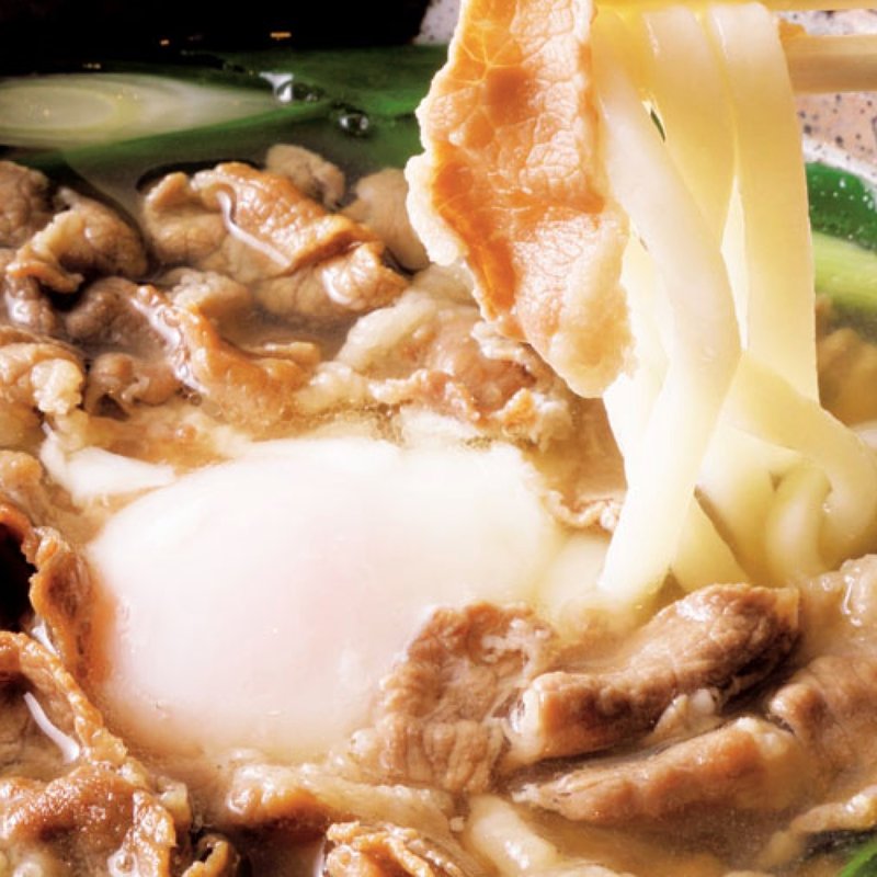 温玉肉うどん（牛肉）(京うどん きつね庵)