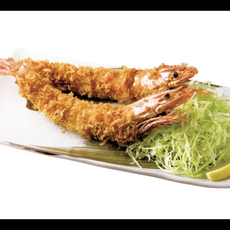 大エビフライ定食(銀扇)