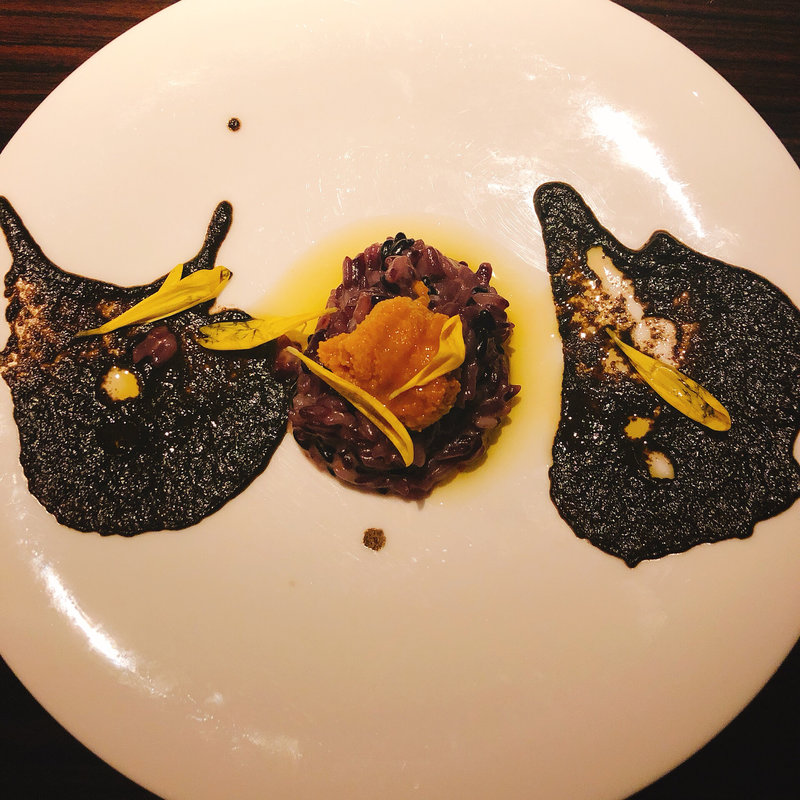 バンクーバー島生雲丹 リゾットを添えて(KAZAN)