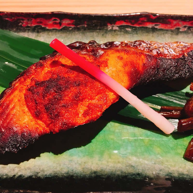 焼鮭明太御膳(博多かねふく ふく竹 東京駅店)