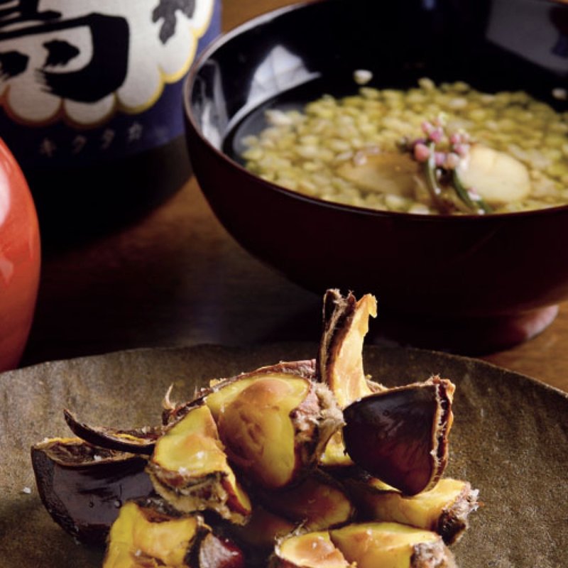 茨城産栗素揚げ(晩酌や 月 （バンシャクヤ ツキ）)