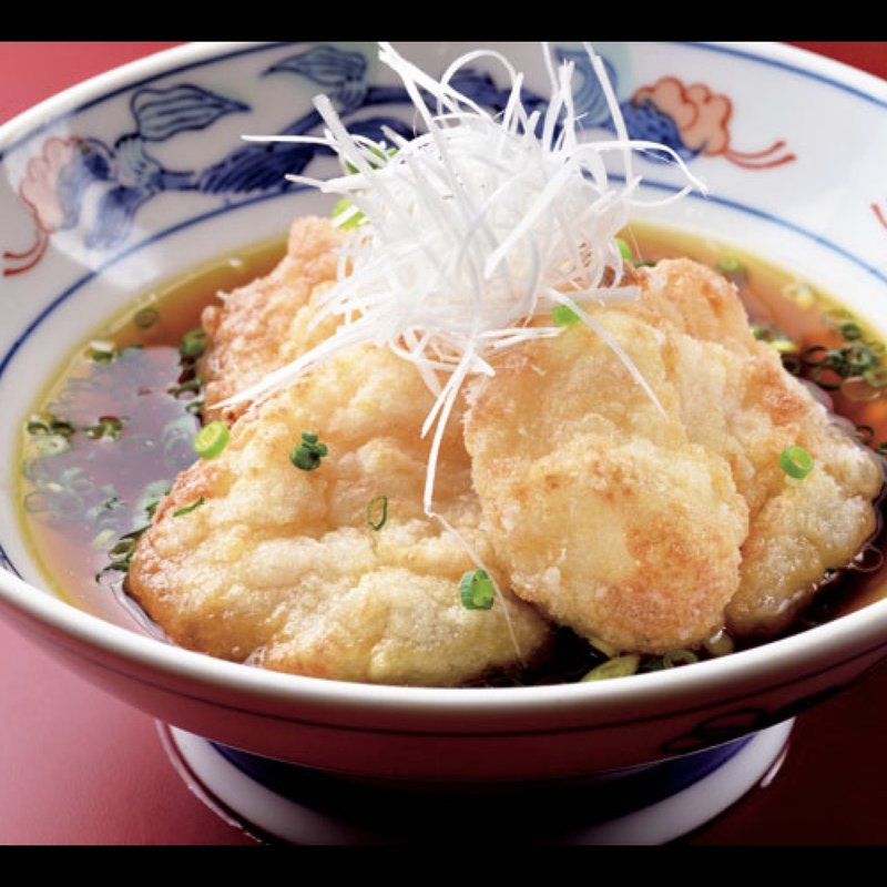 里芋海老真丈の揚げ出し(日本酒と蕎麦 中野いざ宵)