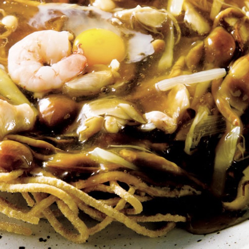 巣ごもり（和風あんかけ揚げそば）(蕎心 （そばこころ）)