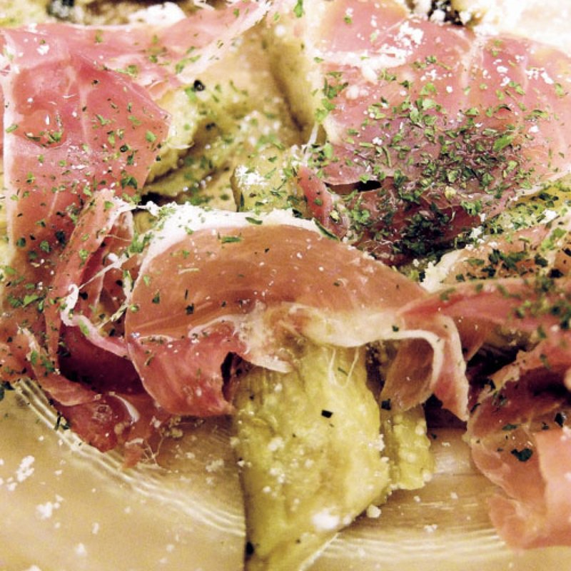 秋なすと生ハムの焼きびたし(蕎麦前酒場 cazilo)