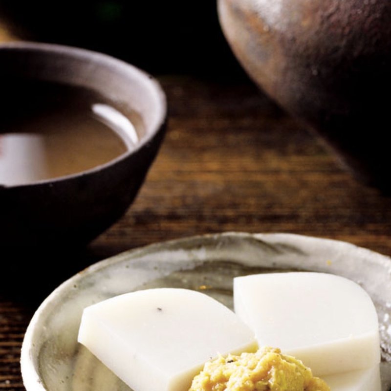 自家製わさび漬け（かまぼこ添え）(蕎麦 やっ古)