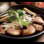 蔵王鴨の陶板焼き