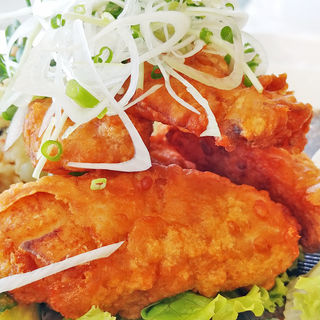 希少!ボウズギンポの唐揚げ定食(#uni Seafood)