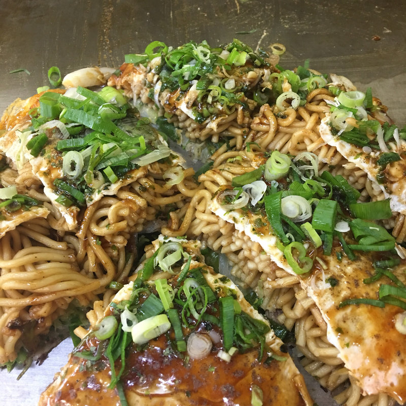 ねぎ焼きソバ入り大盛り(おこのみ亭 )