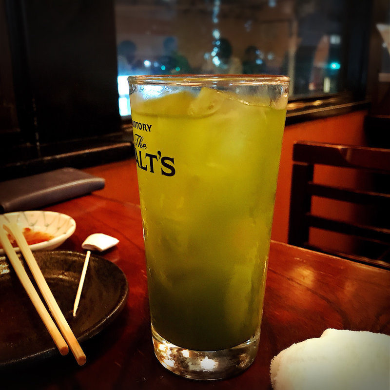緑茶ハイ(いろは寿司 本店)